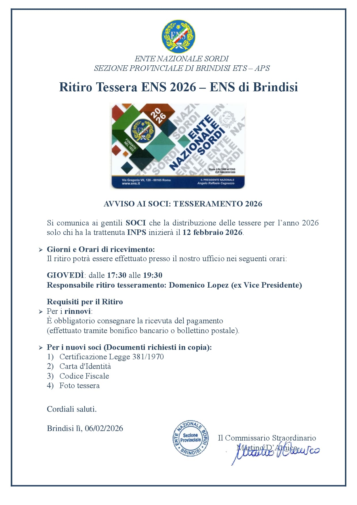 Ritiro Tessera ENS 2026jpg